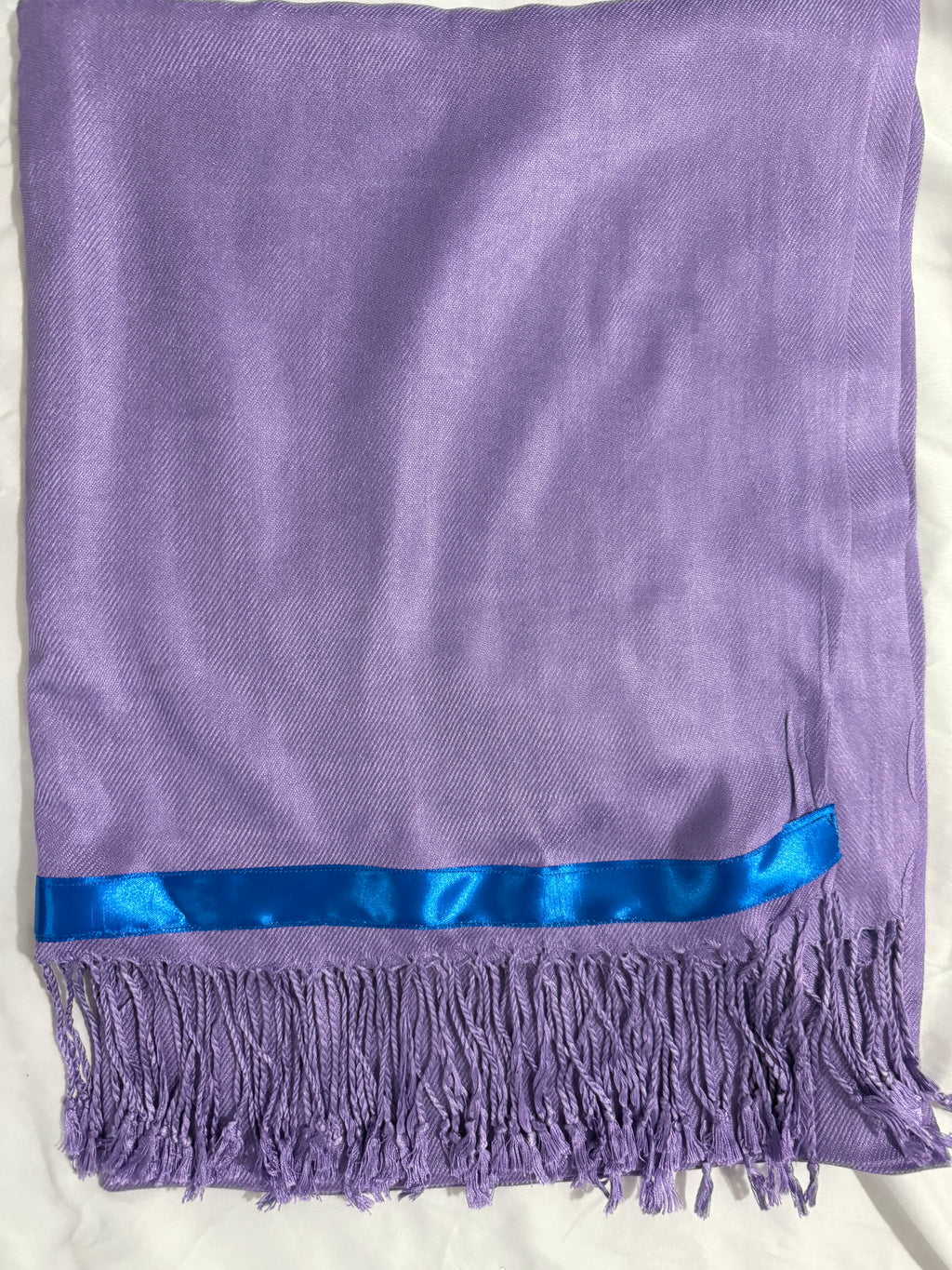BULK Israelite Fringed Shawl Wraps w/Blue Border (10ct per quantity)
