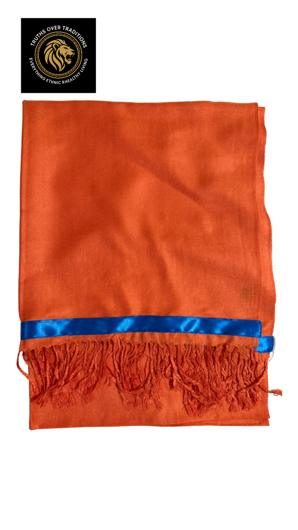 BULK Israelite Fringed Shawl Wraps w/Blue Border (10ct per quantity)
