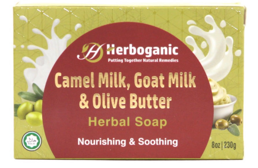 CAMEL MILK, GOAT MILK & OLIVE BUTTER By Herboganic